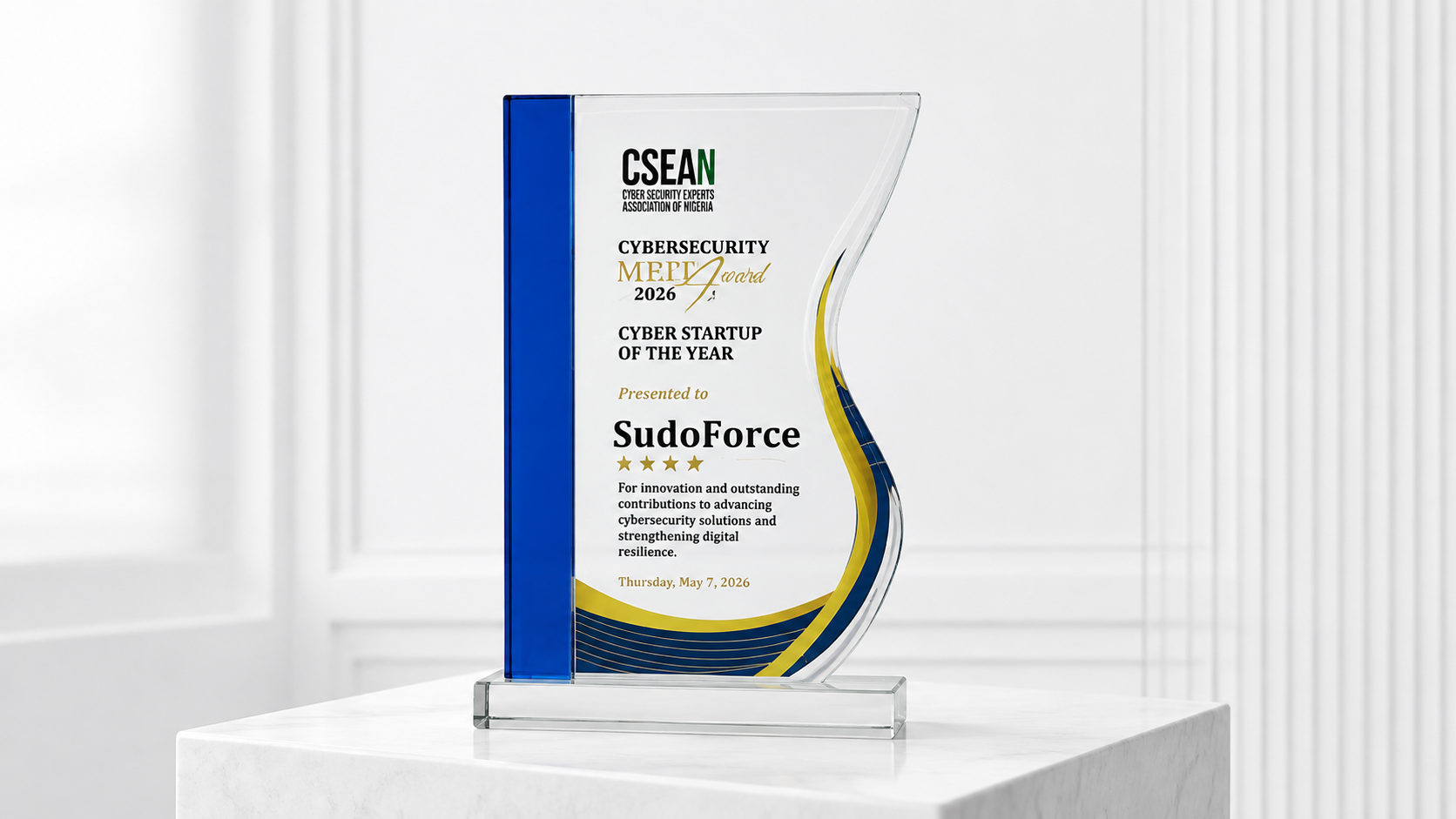 SudoForce Wins the Cybersecurity Startup of the year